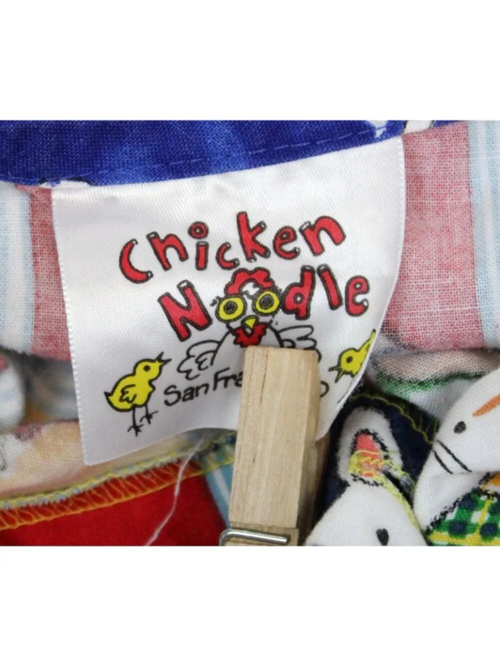 Chicken Noodle ABC School Dress sz 6 Yearbook Photo Animal Retro Fun Kindergarte